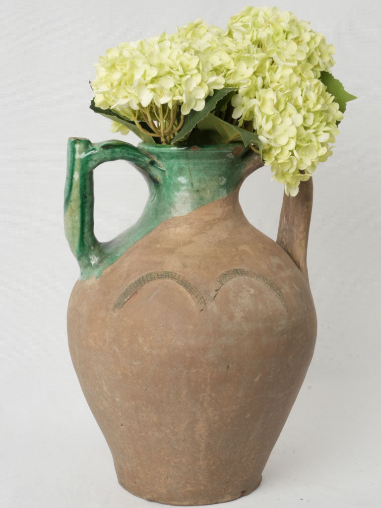 19th-century large terracotta water jar