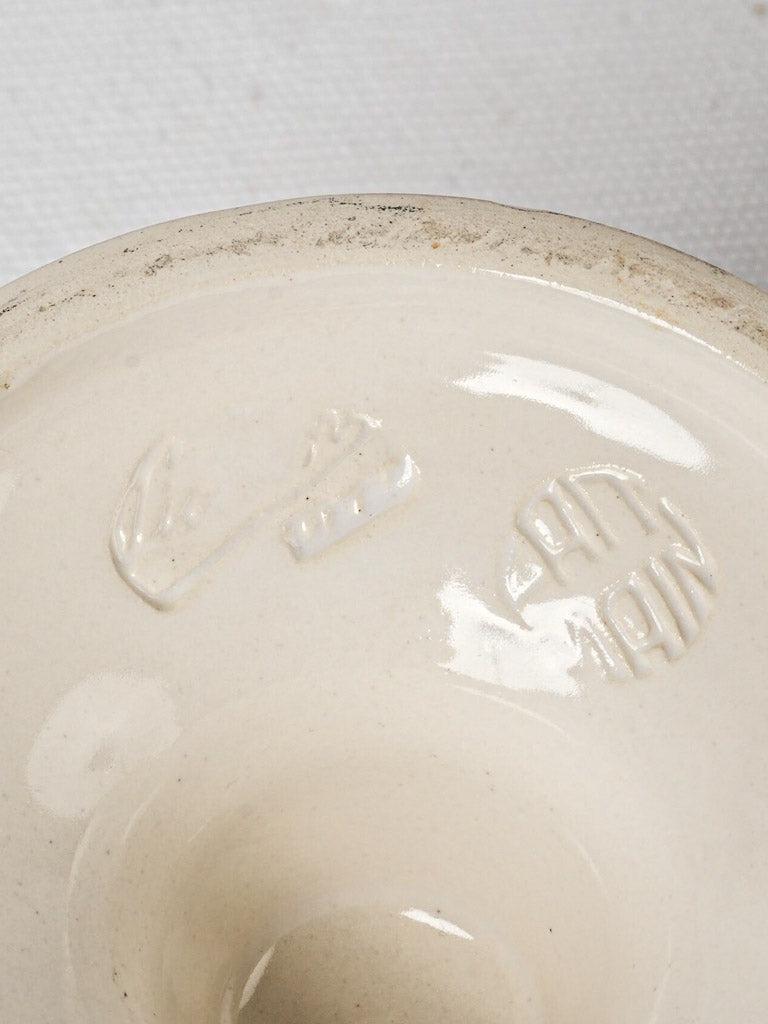 Classic white glaze Pichon Uzes bowl