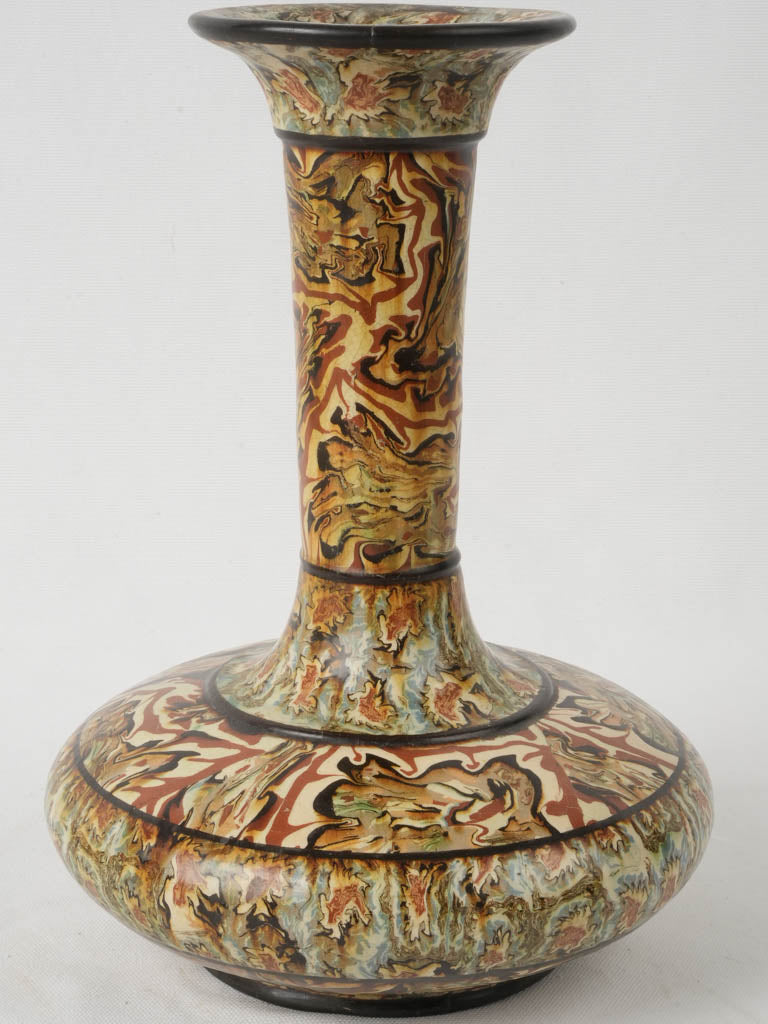 Provençal Nougatine Agateware Vase