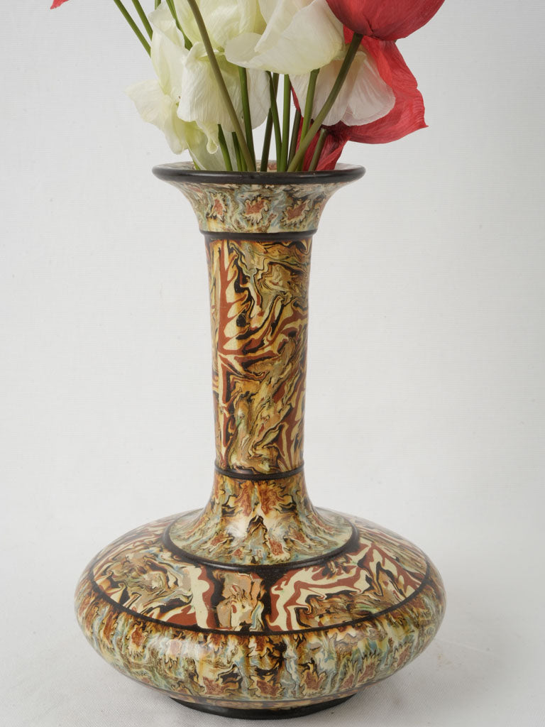 Provencal Swirling Clay Vase