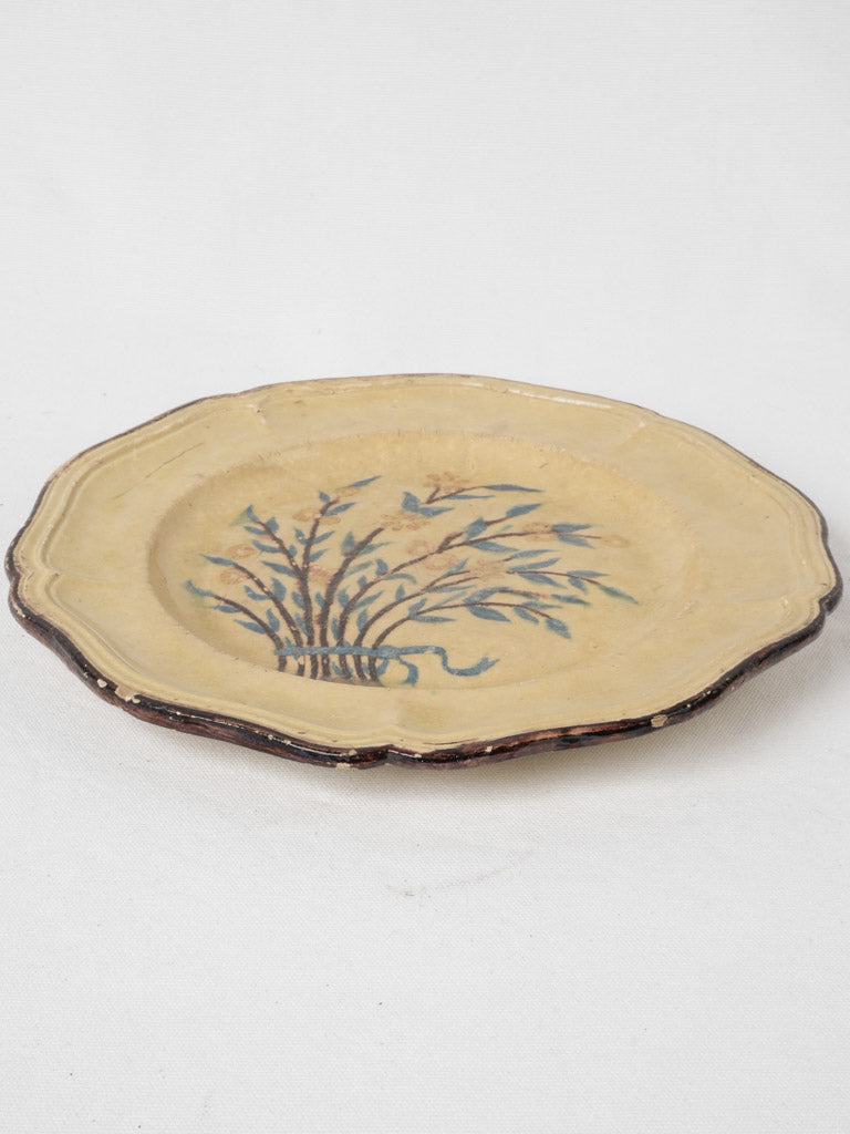 Antique ceramic with rustic Provencal design