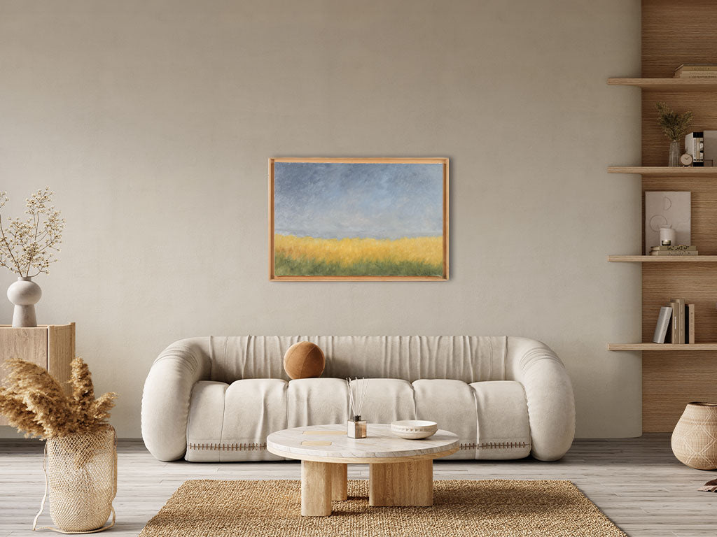 Contemporary landscape painting by Karibou - “L'infini” - 26" x 37¾"