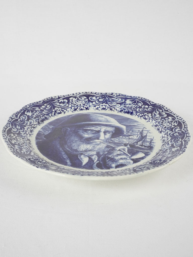 Traditional Dutch blue finish plate