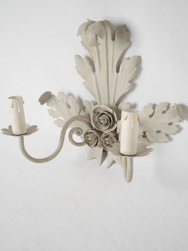 Vintage French metal sconce