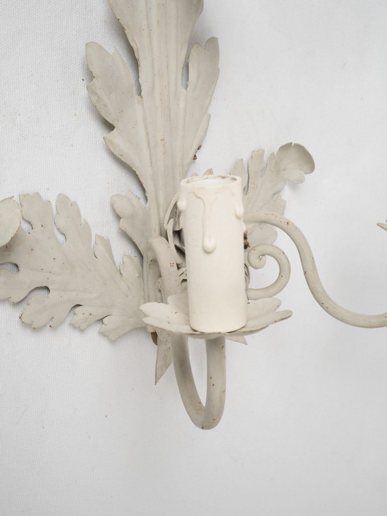 Delicate floral French sconce