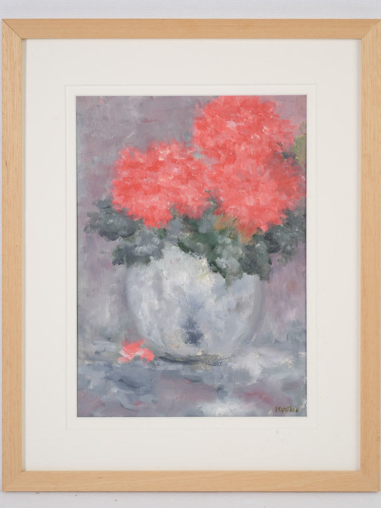 French contemporary peonies still life painting