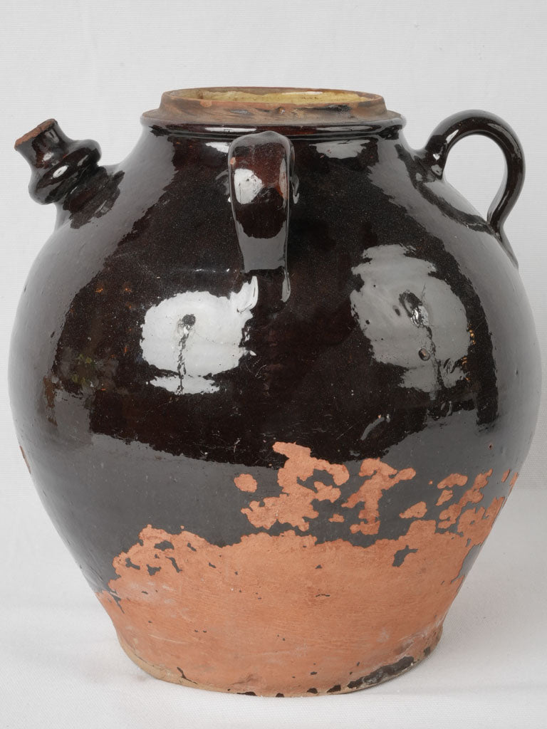 Majestic mineral-rich glazed pot  