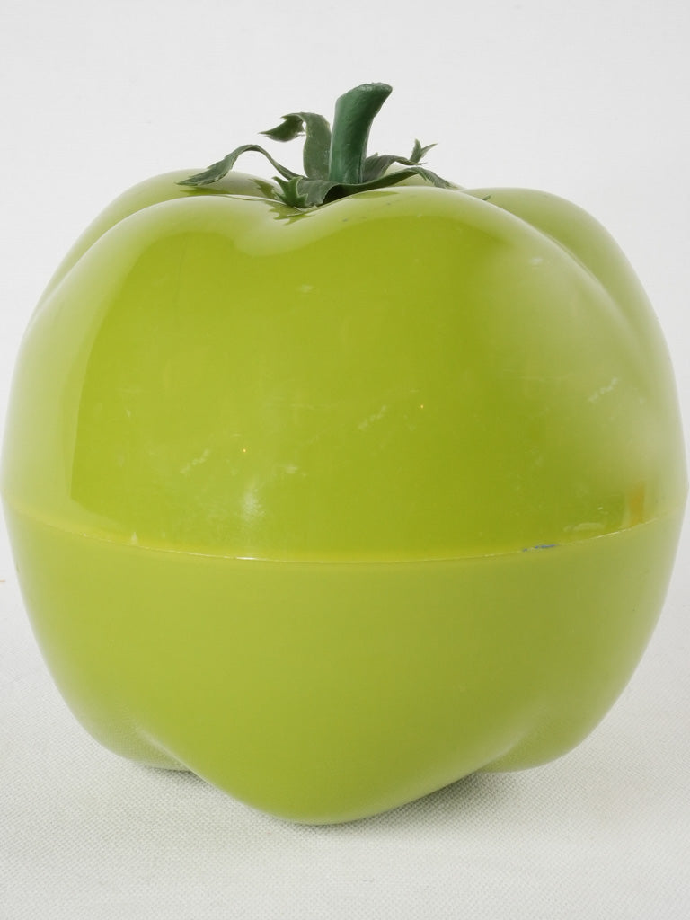 Vintage green tomato ice bucket 7"