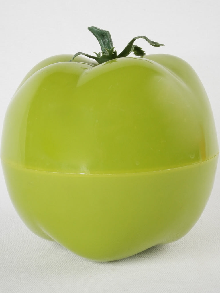 Vintage green tomato ice bucket 7"