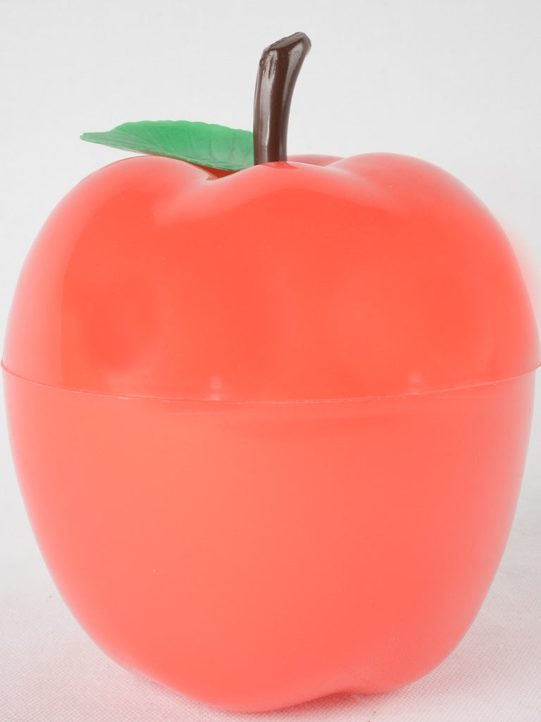 Vintage red apple ice bucket 7½"