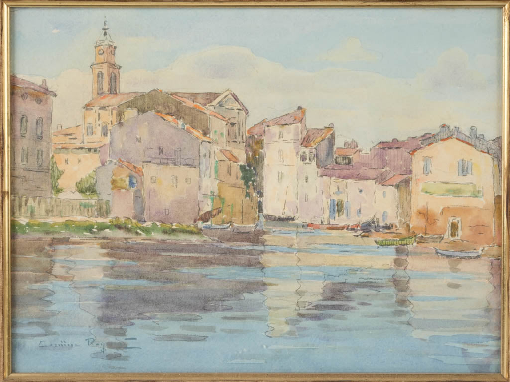 Charming Casimir Raymond coastal watercolor artwork