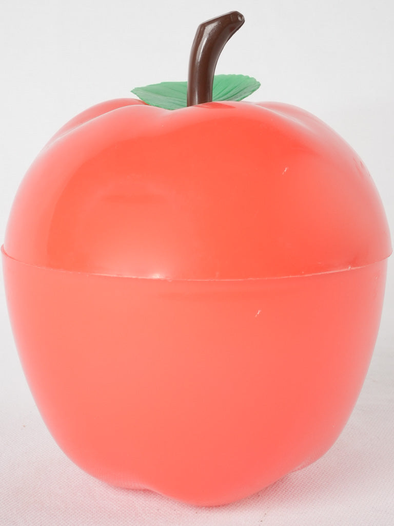 Vintage red apple ice bucket 7½"