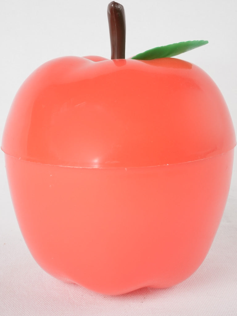 Vintage red apple ice bucket 7½"