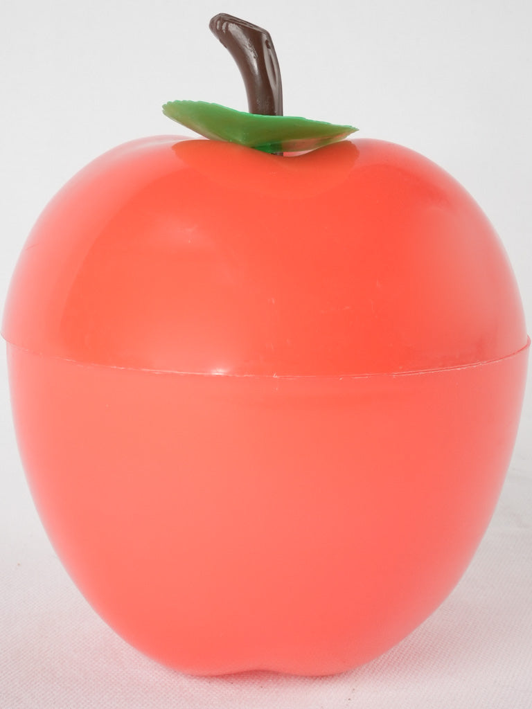 Vintage red apple ice bucket 7½"