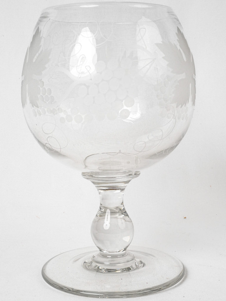 Classic nineteenth-century grape glassware