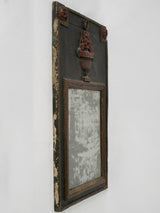 Historic Charcoal & Red Patina Mirror