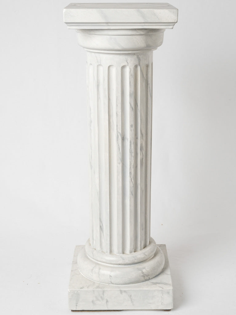 Antique painted plaster column base