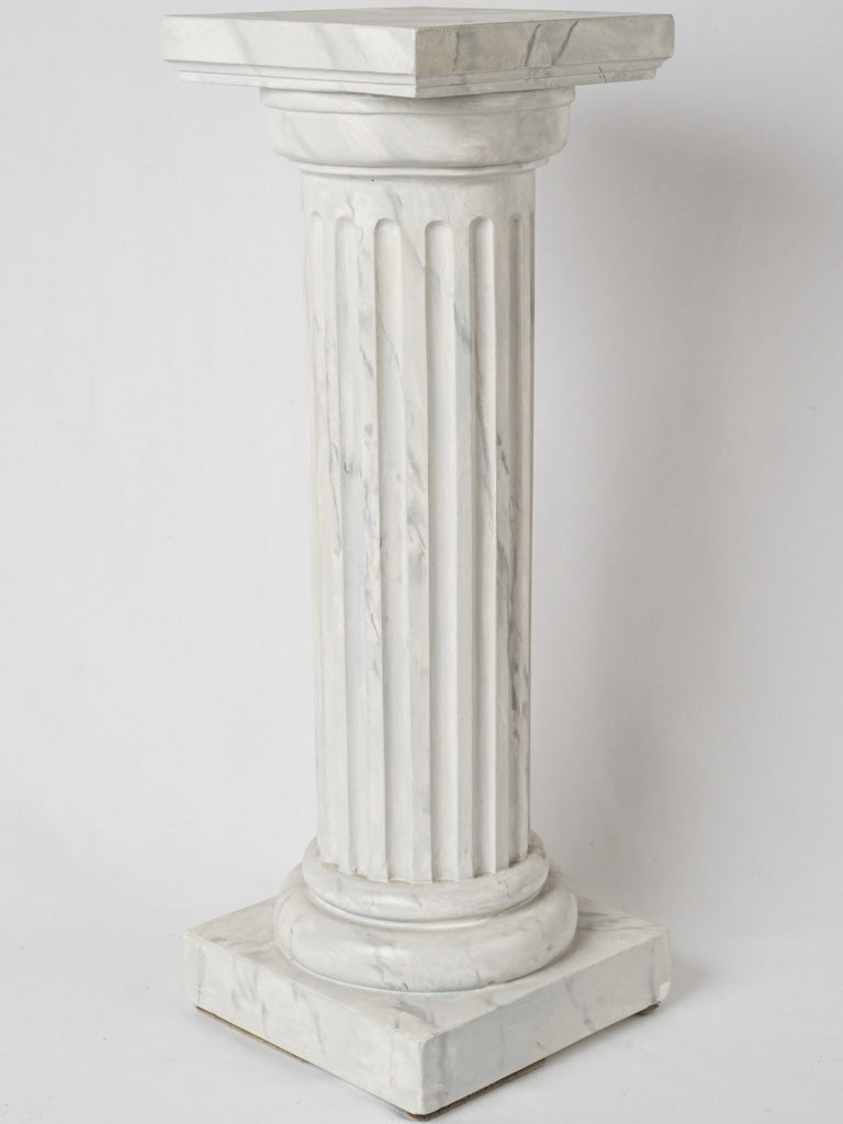 Classic faux marble display pedestal