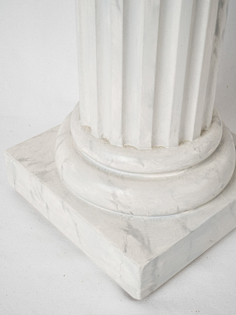 Artistic faux marble square column