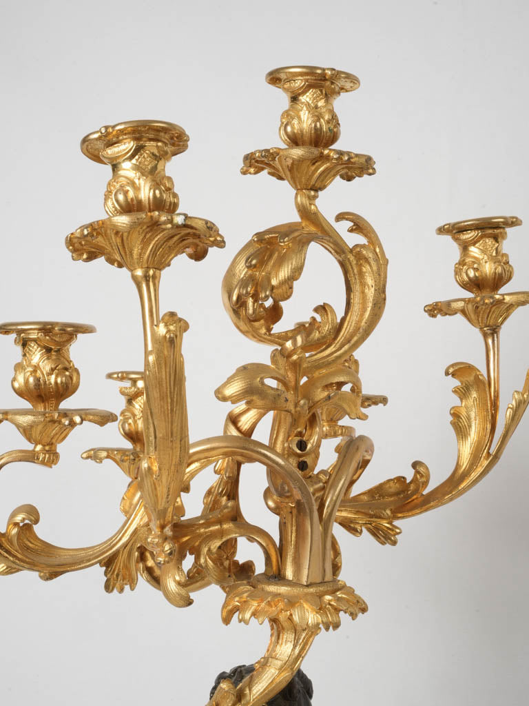 Mythological-themed Schoenewerk candelabra set