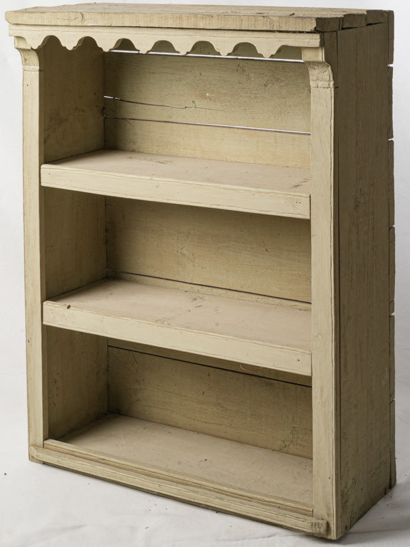 Charming rustic wooden French shelf  