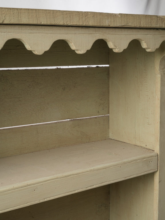 Decorative rustic wooden kitchen shelf  