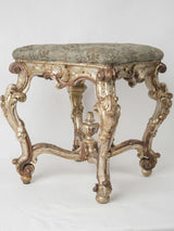 Elegant Acanthus Leaf Carved Ottoman