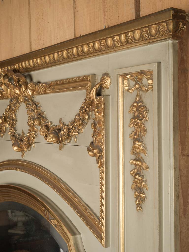 Vintage, grand-scale, gilded French trumeau