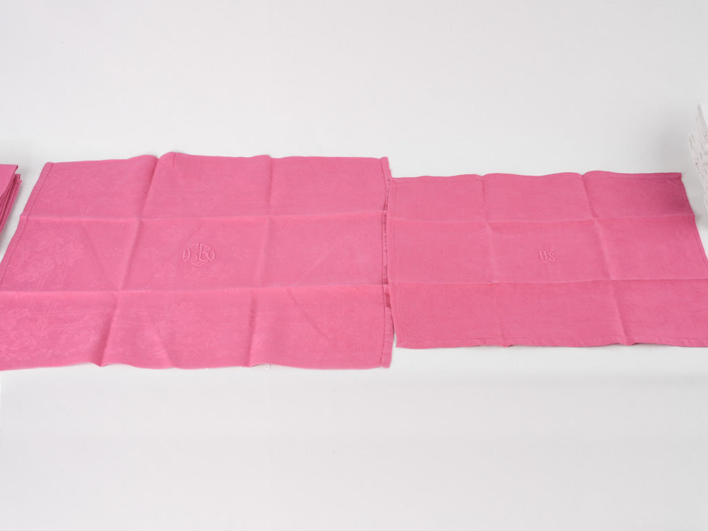 Fun touch antique pink serviettes