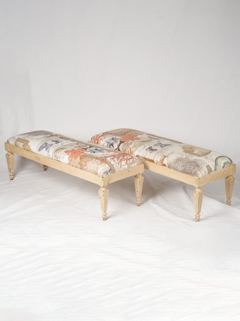 Antique French Louis XVI-style benches