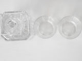 Vintage crystal whisky decanter w/ 6 tumblers