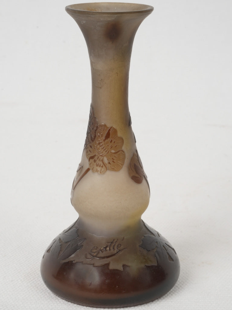 Intricate Raised Floral Design Vase