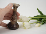 Beautiful Brown and Cream Miniature Vase