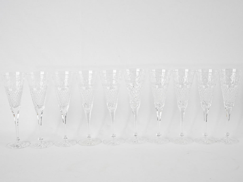 Classic unsigned Baccarat glassware set