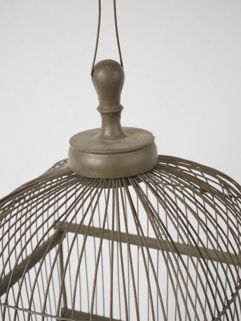 Elegant antique domed birdcage