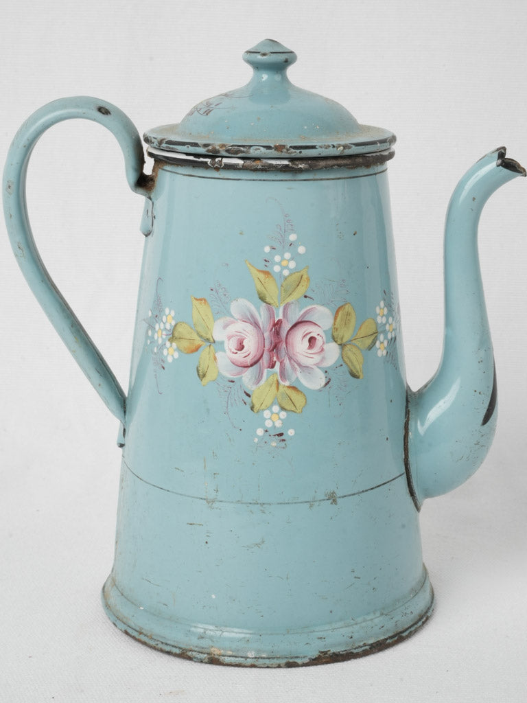 French vintage rustic coffee pot