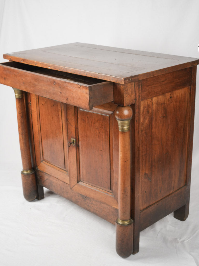 Ornate vintage sideboard with brass accents