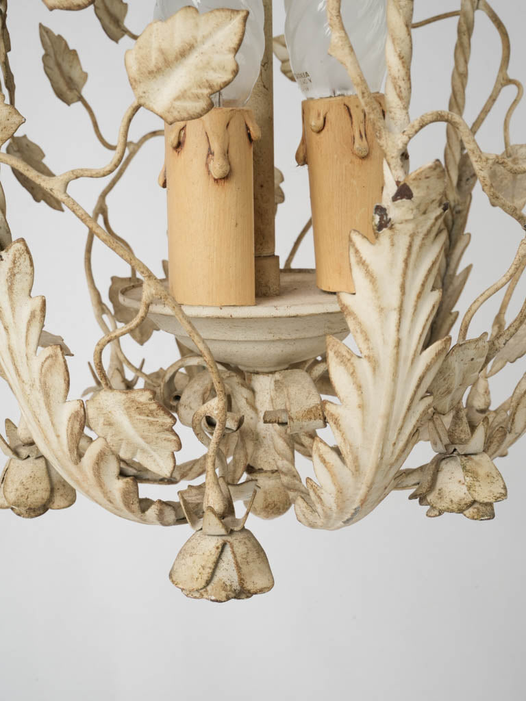 Delicate vintage French ceiling light