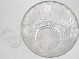 Crystal champagne bucket w/ 6 flutes - 1930s