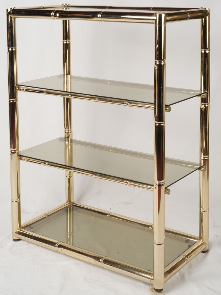 Classic 1970s Italian Glass Shelf