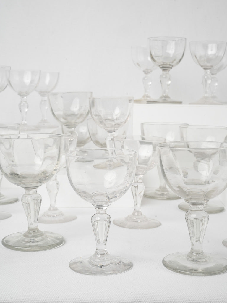 Artisanal clear water glassware