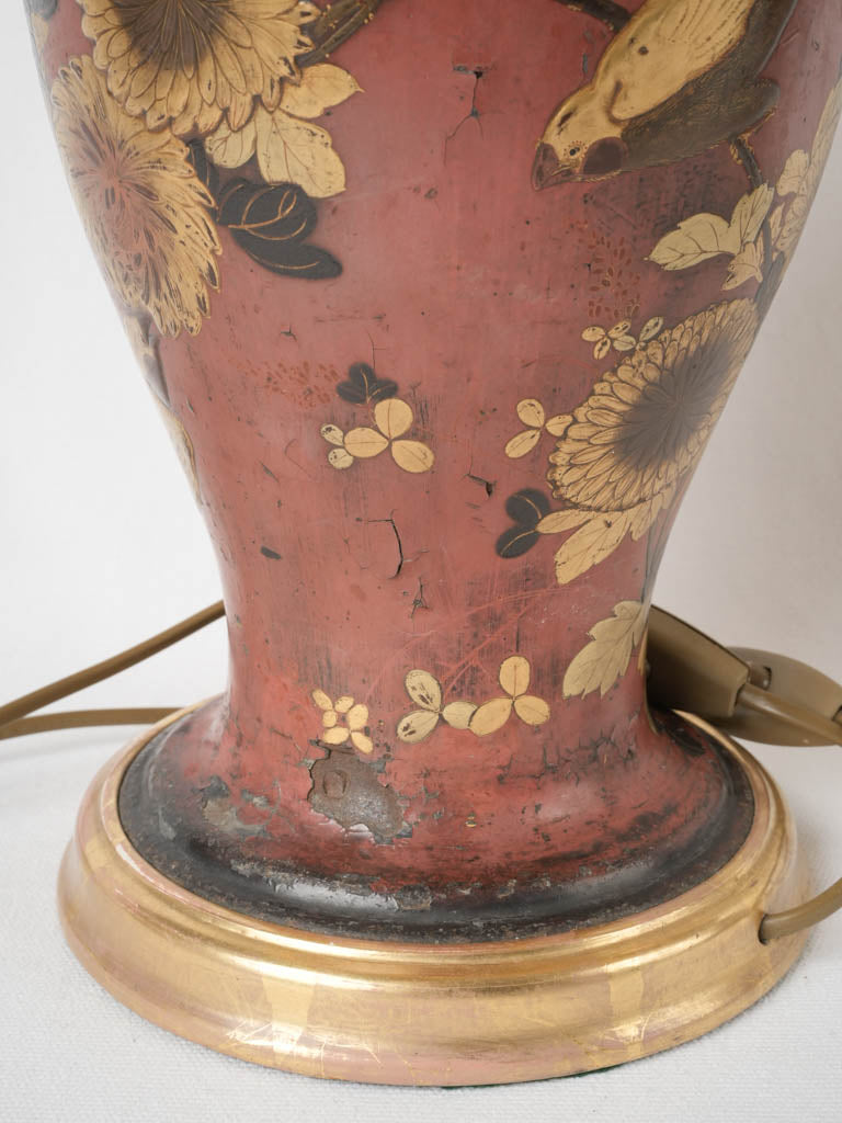 Delightful red lacquer bedside lamps