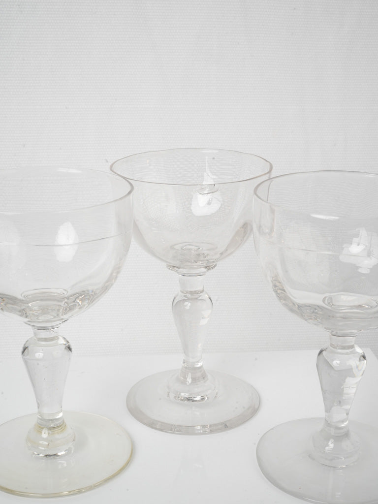 Charming traditional French glasses