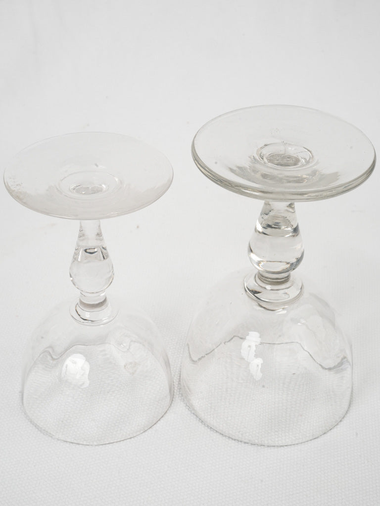 Historic artisanal dining glassware