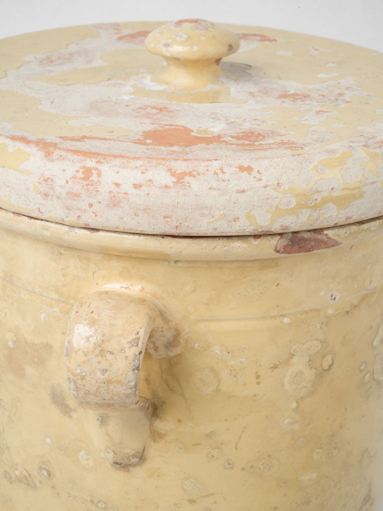 Soft patina antique container  