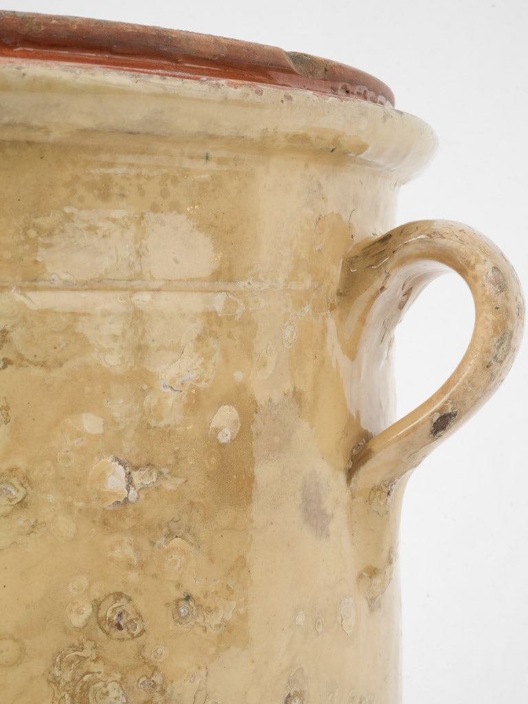 Elegant two-handled terracotta jar  