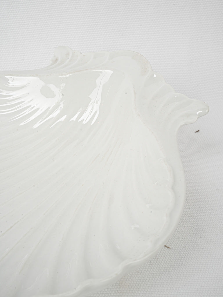 Antique Pillivuyt Porcelain Shell Platter - 9½"