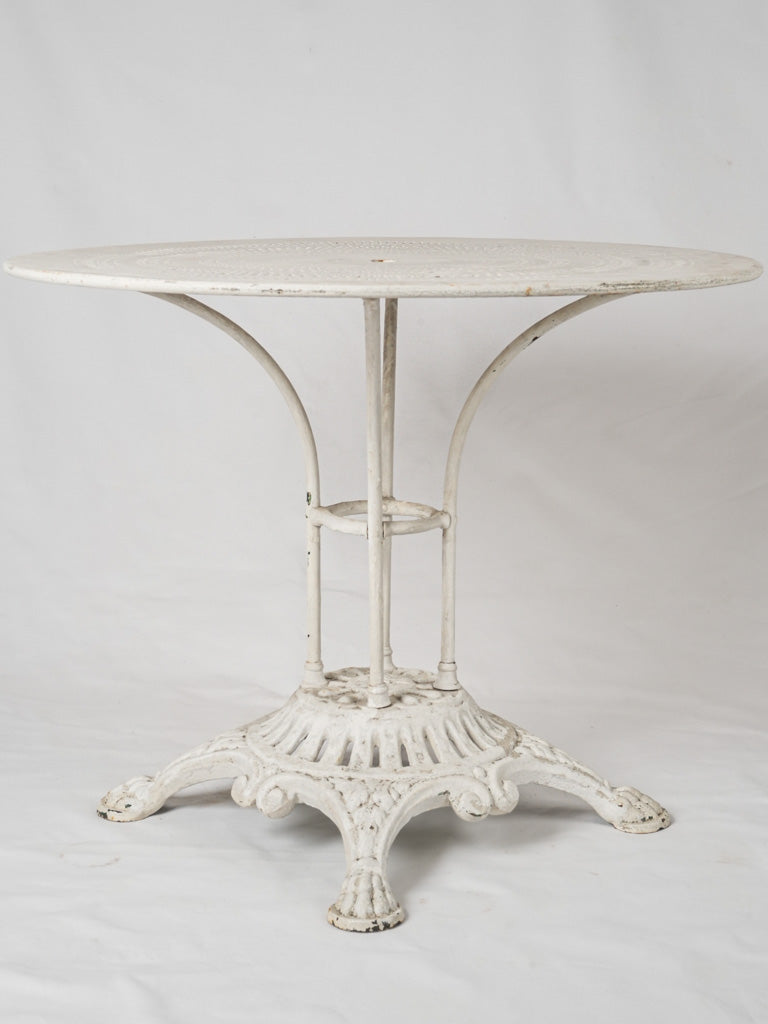 Classic white patina outdoor table