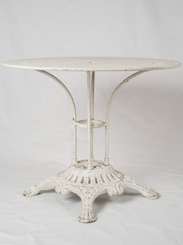 Classic white patina outdoor table