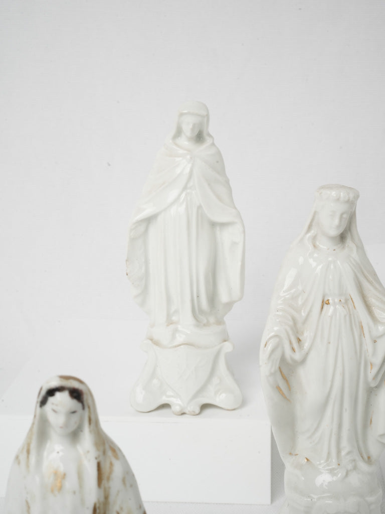 Serene porcelain Virgin Mary  